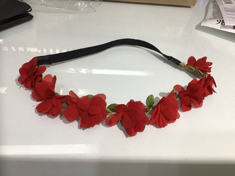 Flower Head Bond Red-100