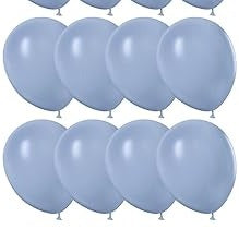 12'' latex Dusty Blue balloon -DB-1