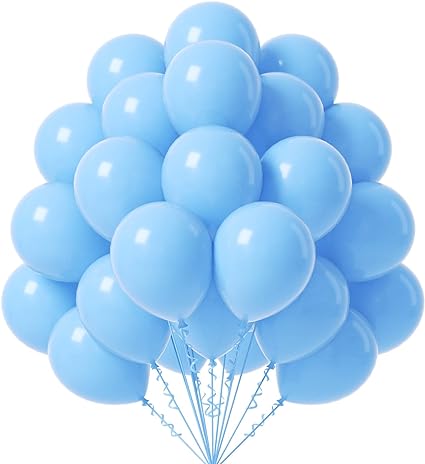 12'' Latex Blue Helium Balloon N249B-Hj