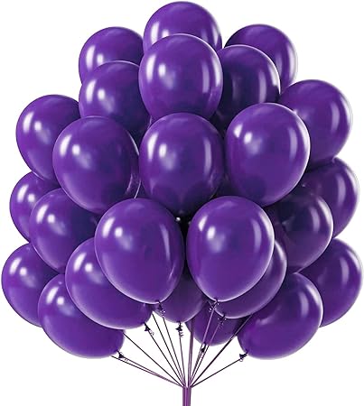 12''latex balloon Helium Dark Purple-N247-DPUH