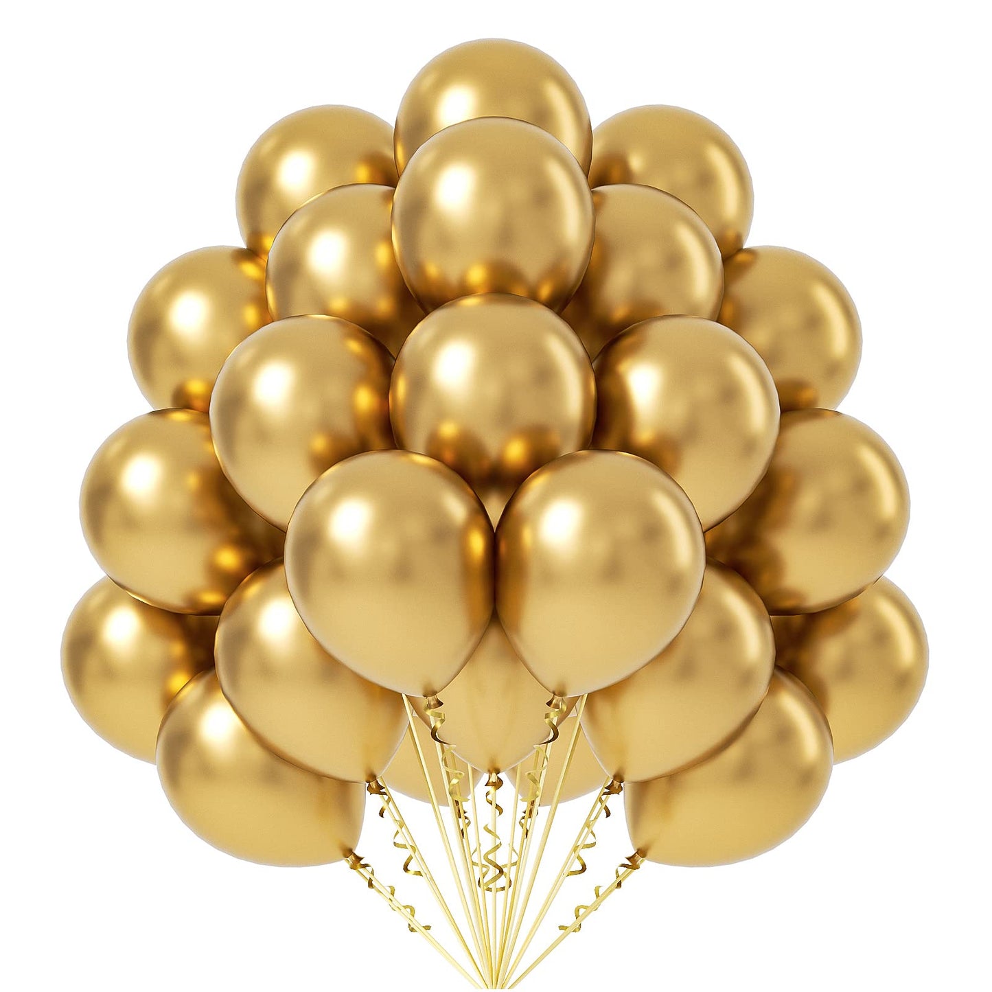 12'' Latex Metallic Gold Helium Balloon N248-GC-H