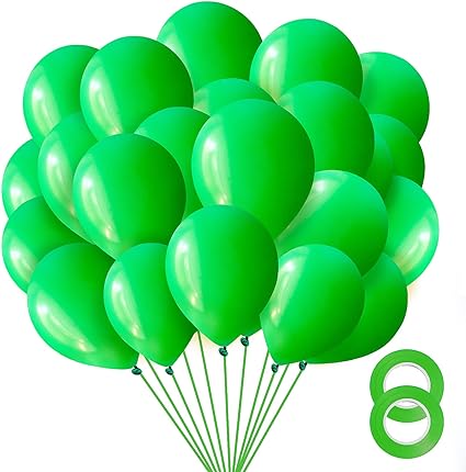 12'' Latex Green 1 Helium Balloon L12-6-H