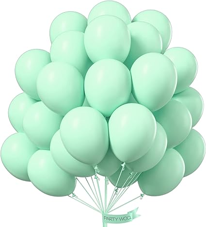 12'' Latex Pastel Mint Green Helium Balloon L12-1-H