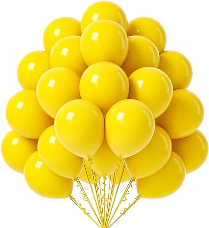 12''Latex Yellow Helium Balloon N247Y-H