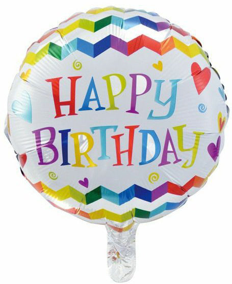 Birthday Balloons-18" Birthday Hearts-P1-10