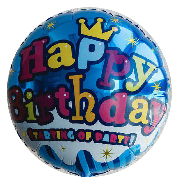 Birthday Balloons Blue Color -18"-P1-10