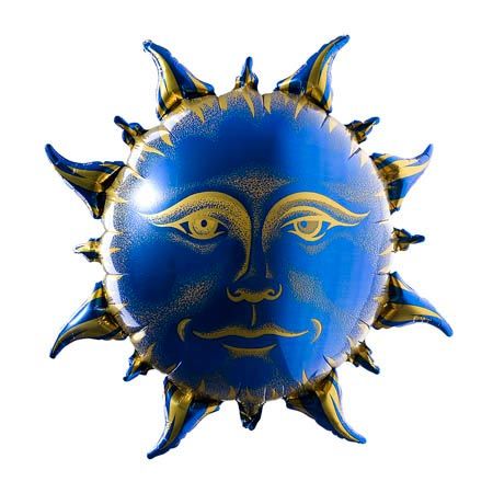 Foil Balloon-Blue Sun
