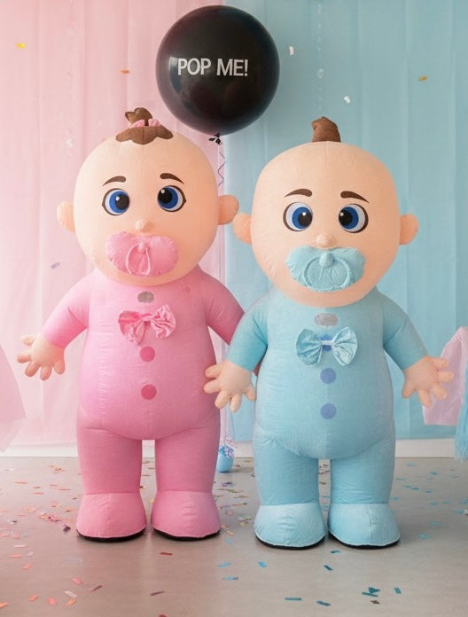 Gender Reveal Giant 3meter Electric Girl and Boy Costume