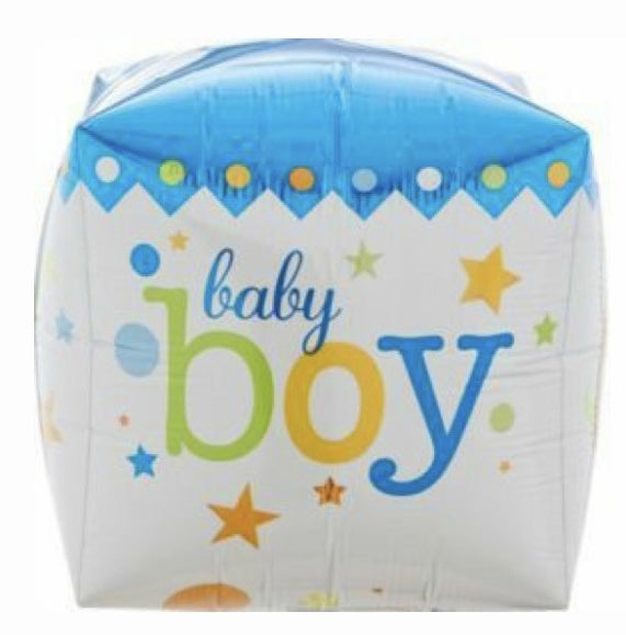 New Baby Balloon- Boy Square 4D 22"-71