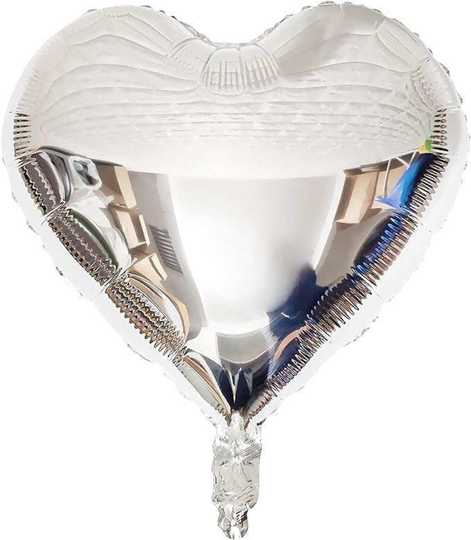 Heart Shape Balloon-silver 18"- 17