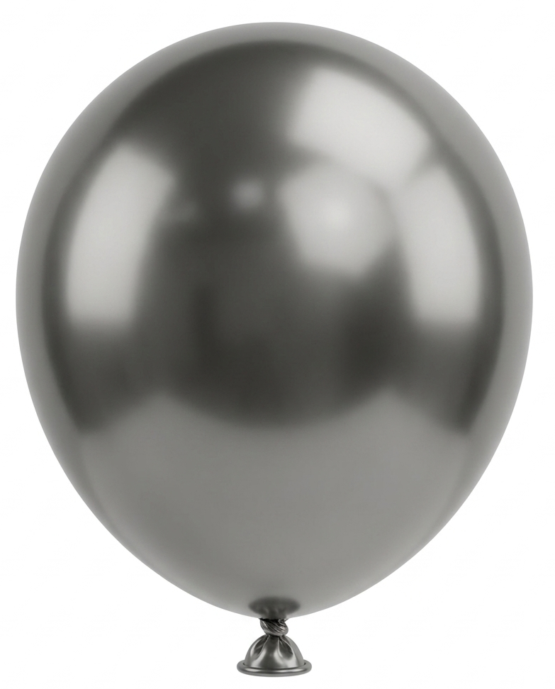 C22-5”- Black-1G Chrome Balloons (5) مطلوب