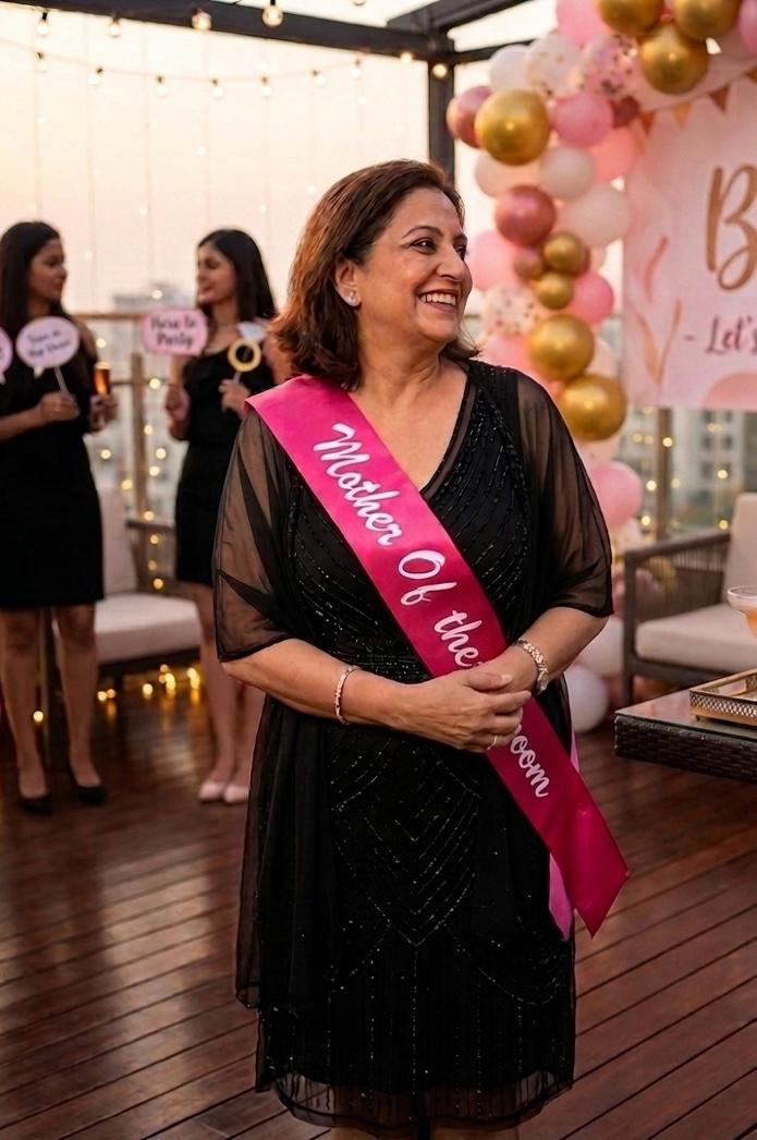 Mother of The Groom SaSh - Pink White - 8/3