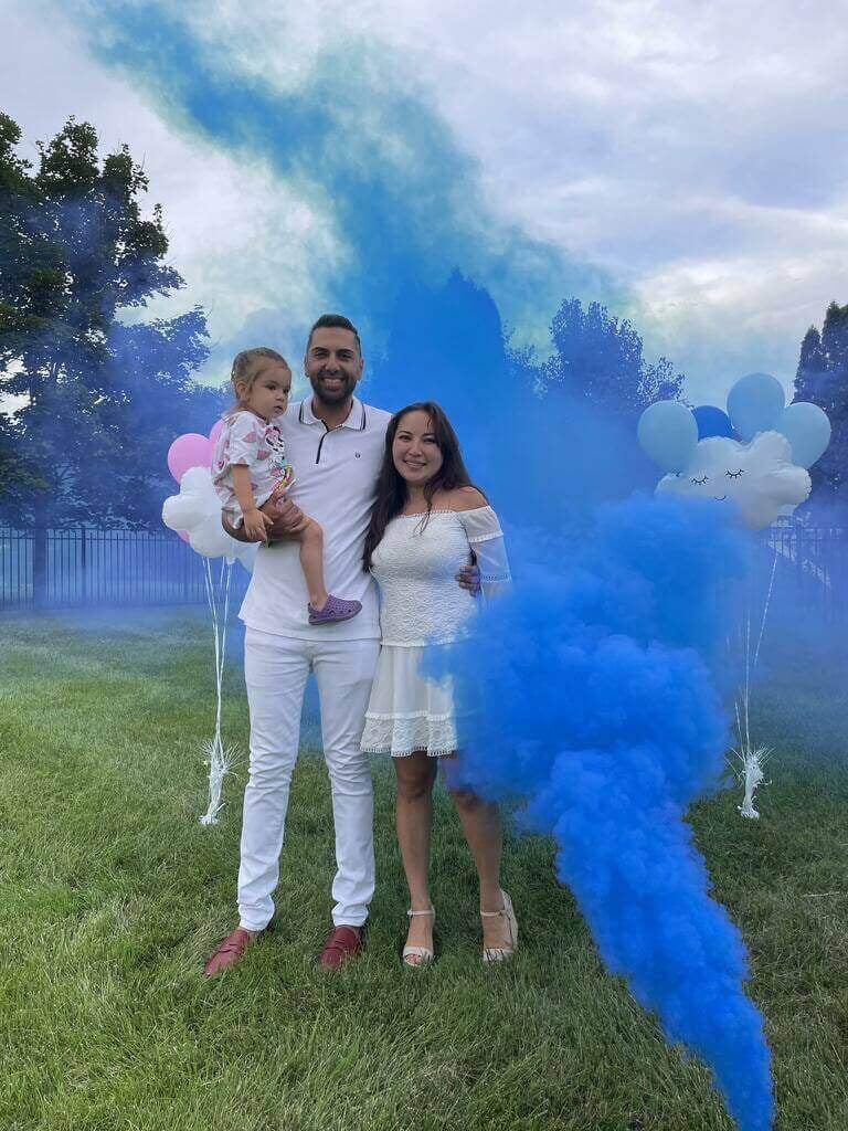 Blue Gender Reveal Smoke-93