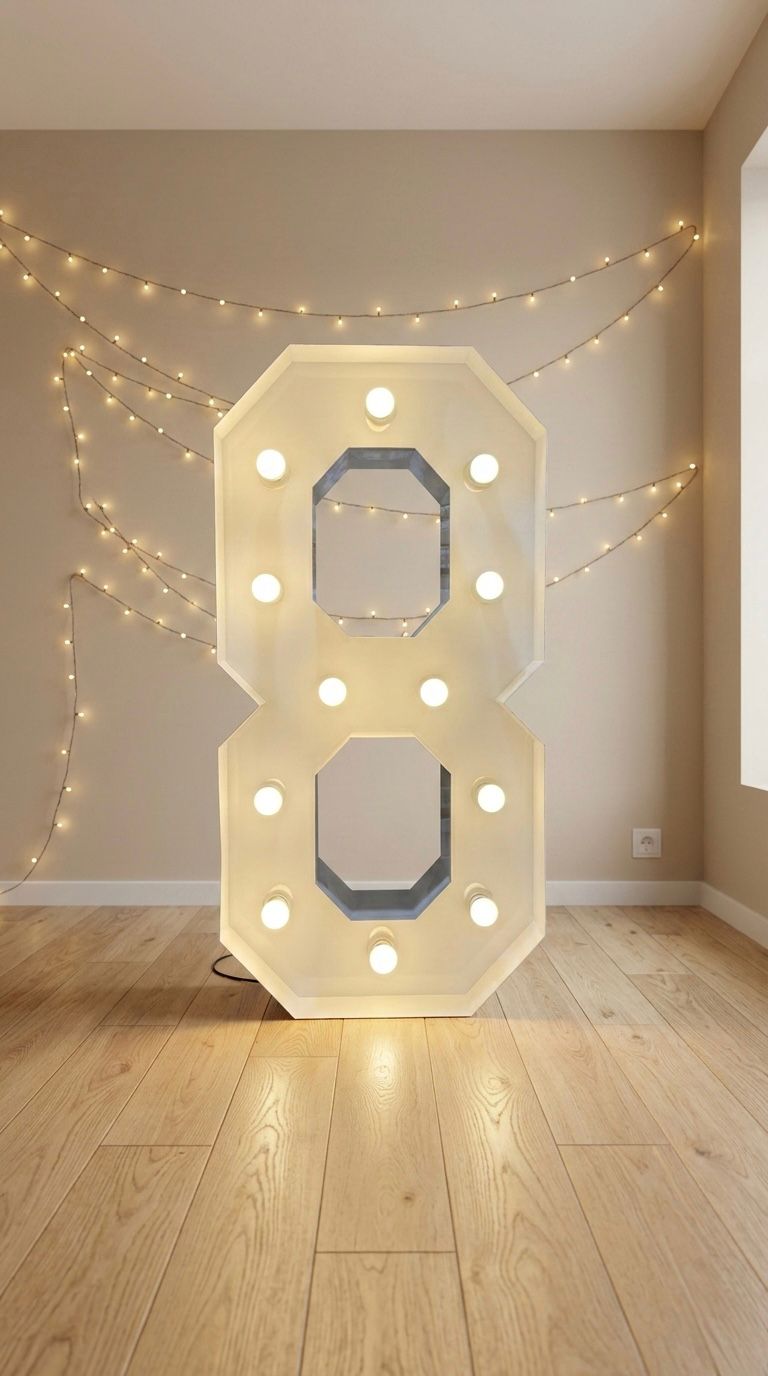 N255-1 Number 8 Light Up - (1 )
