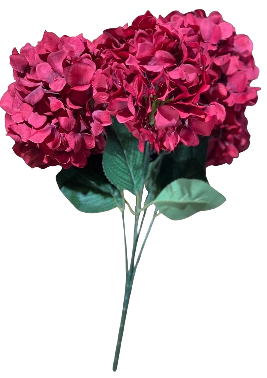 N400R-Flowers Fan-shaped hydrangea, Red(120)