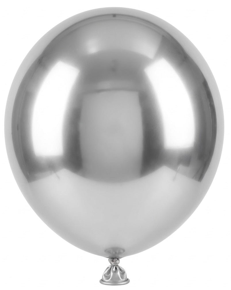 C2-5”- silver-1G Chrome Balloons (25) مطلوب
