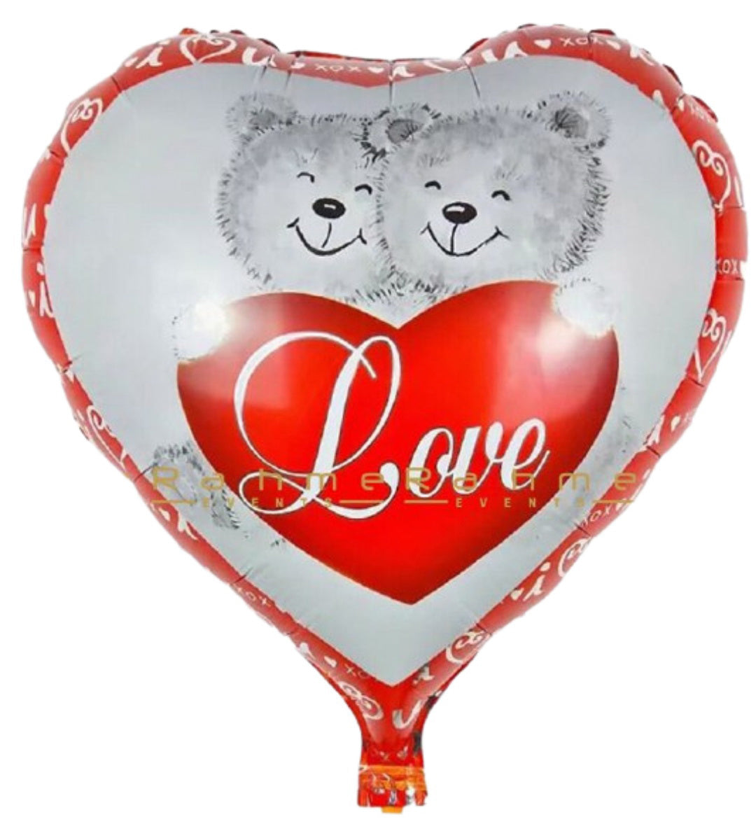 Heart Shape Balloon- Bear Love 18"-V10 -B17