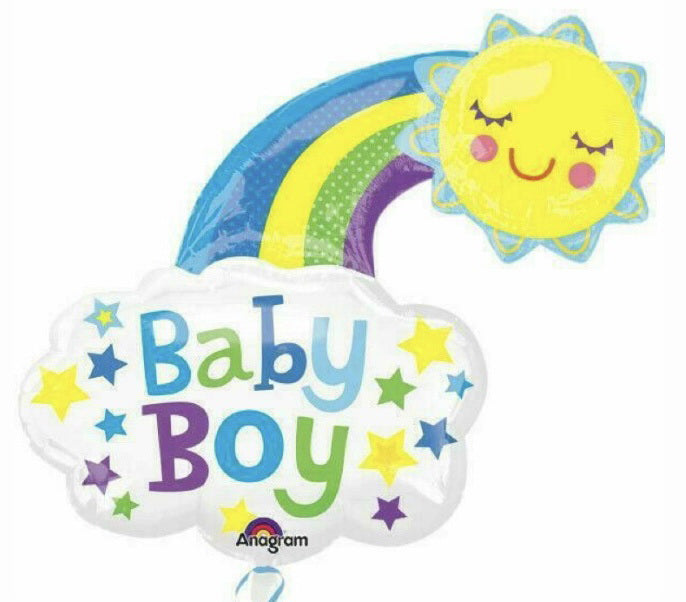 New Baby Balloon-Cloud boy 24"