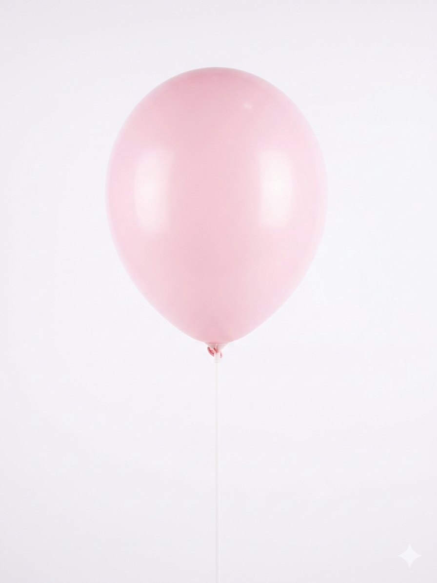 N409 - 12'' Latex S11 Baby Pink Macron (150)مطلوب