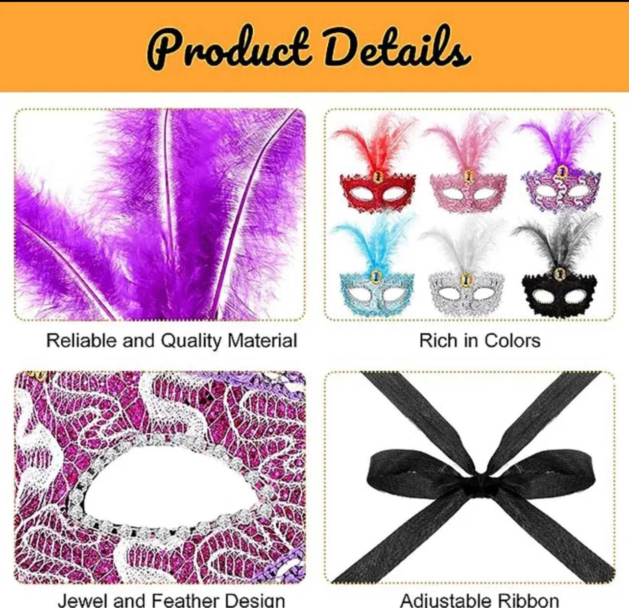 Red Fancy Mask H1562R-152