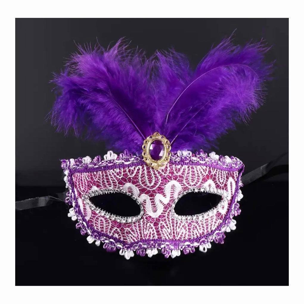 Purple Fancy Mask AH1562PU-157