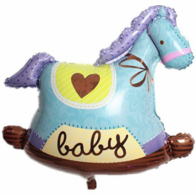 New Baby Balloon- Horse Baby Boy 36"-71