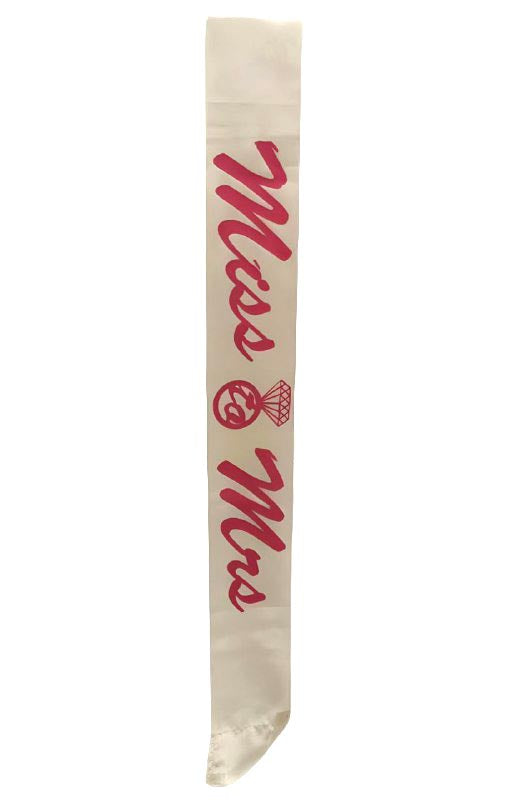 Miss to Mrs White pink Sach -108