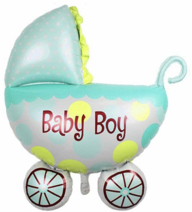 New Baby Balloon-Baby Carriage Boy 32" -71