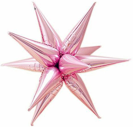 Pink Star-burst Balloon