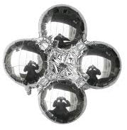 Silver Round Four-Layers Foil Balloon-18"(245)