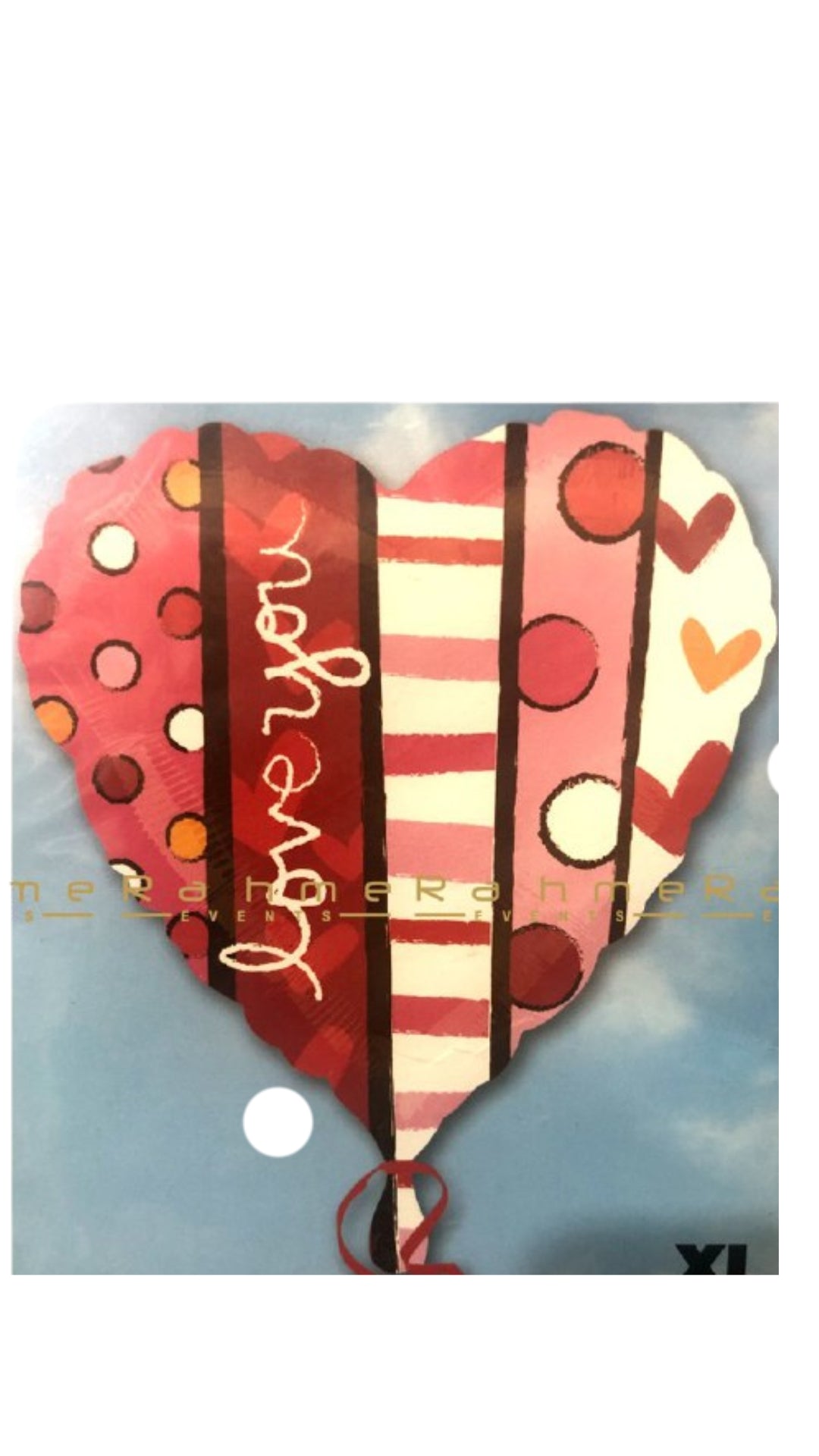 Heart Shape Balloon- love you 18"-V11 -B17