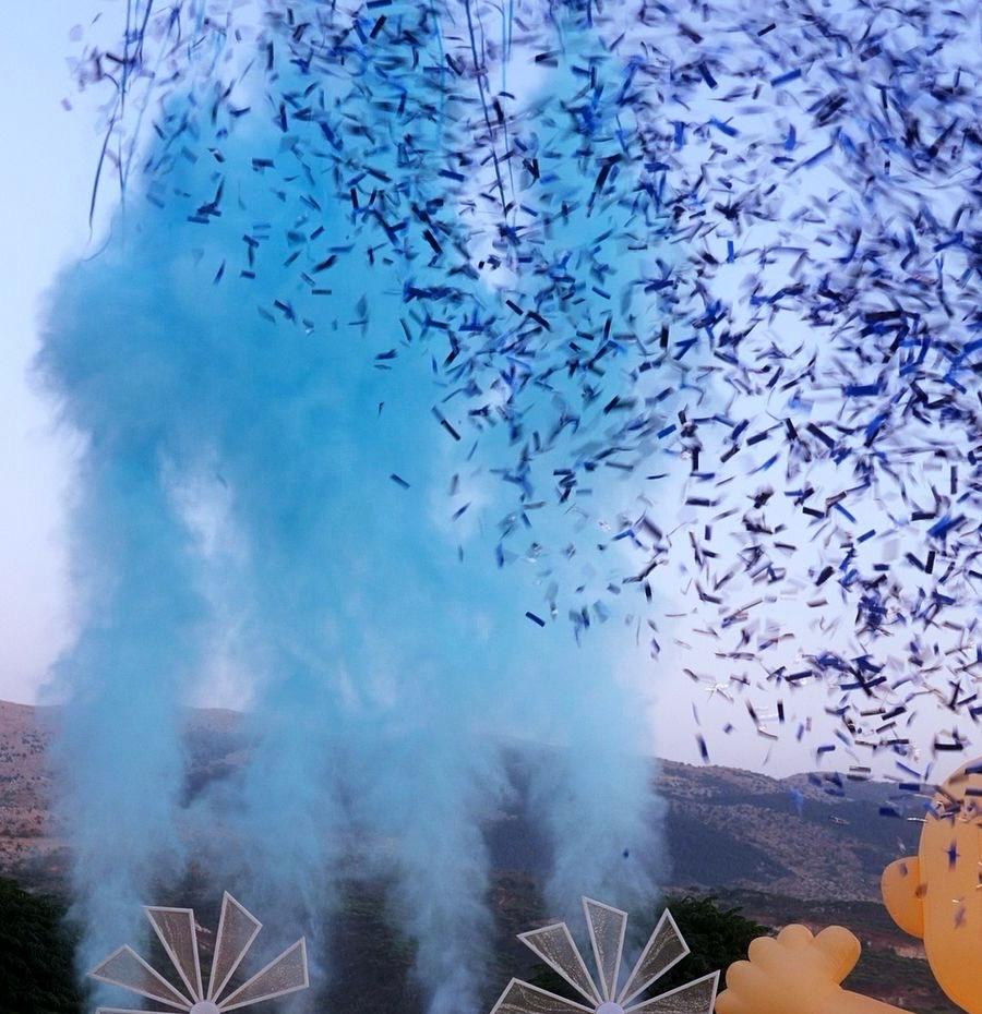 Cannon Blue Confetti