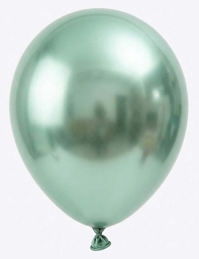 C15-12” - Avocado Green -2.8G Chrome Balloons (10) مطلوب