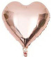 Heart Shape Balloon-Rose Gold 18"- 17