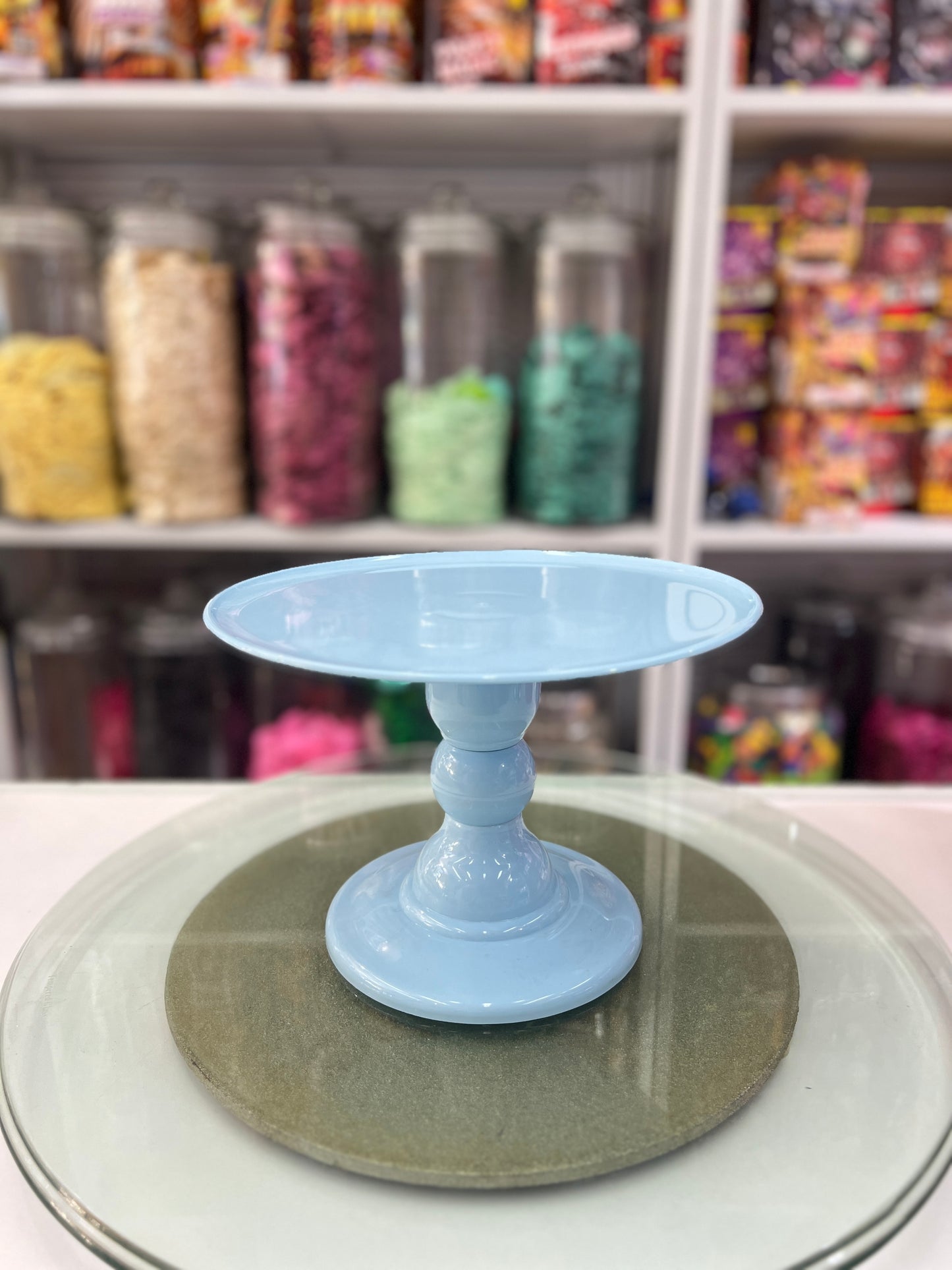 Cake Stand - Blue - Medium