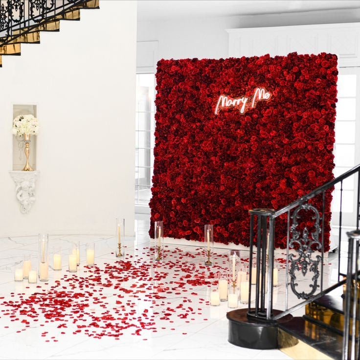 Red Flower Wall-