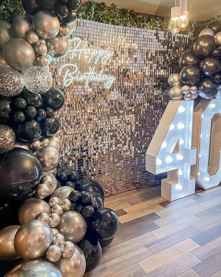 Silver Sequins Backdrop-N256S