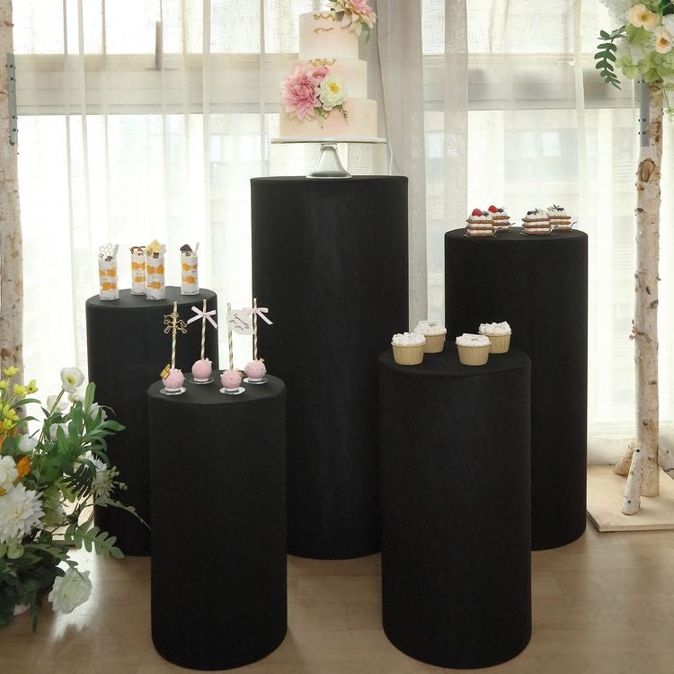 Five Tables Round Black-N266-2BL