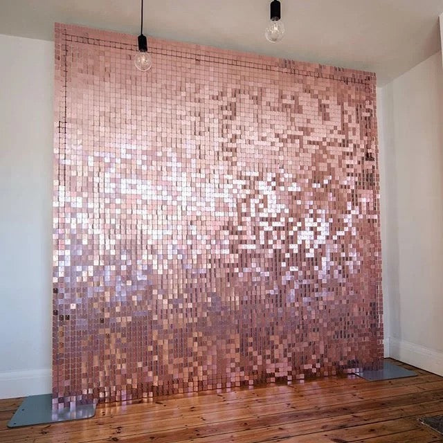Rosegold Sequins Backdrop-N256RG