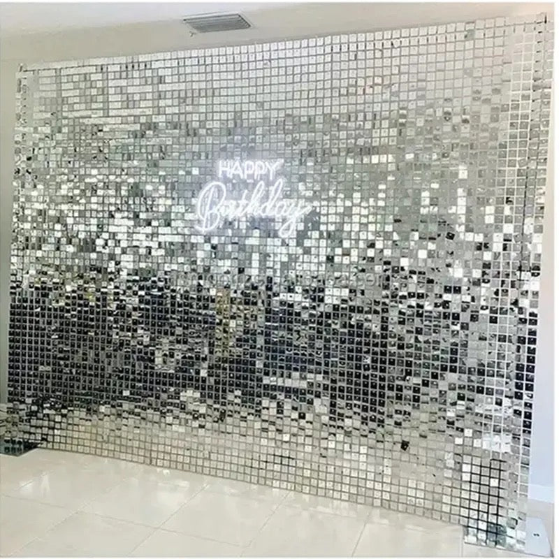 Silver Sequins Backdrop-N256S