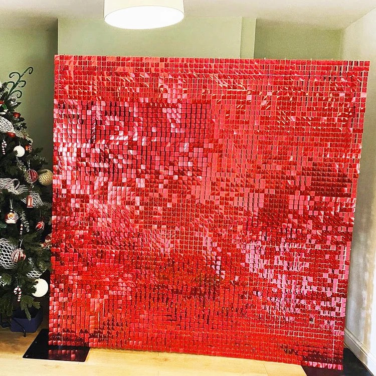 Red Sequins Backdrop-N256R