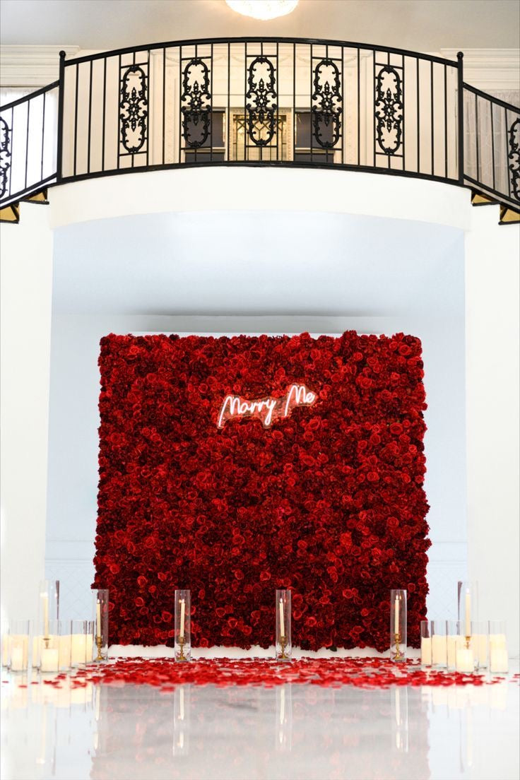 Red Flower Wall-