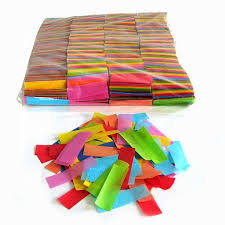 N442 Confetti Paper Mix Color 2cm x 5cm Square (15)