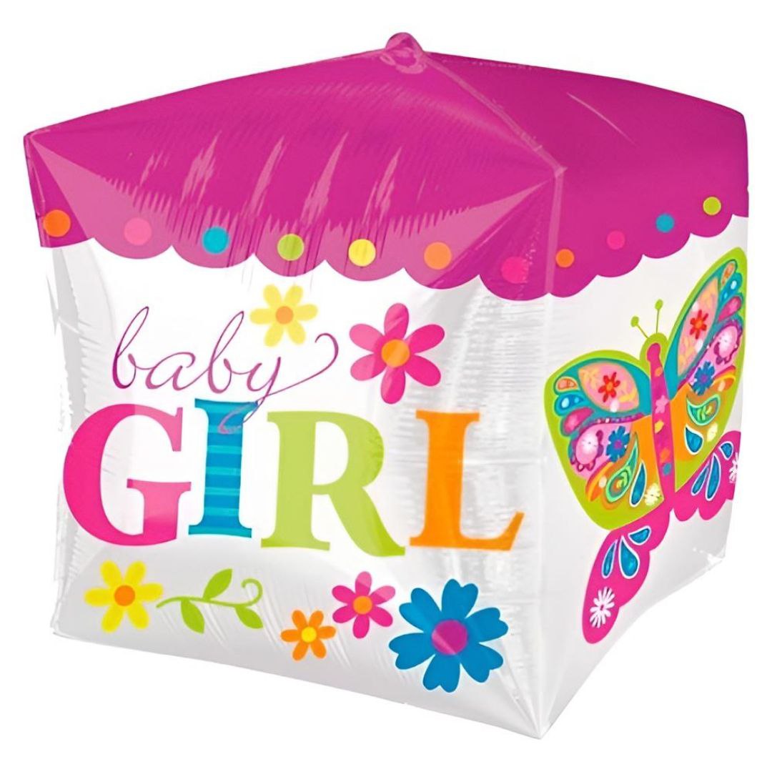 New Baby Balloon- Girl Square 4D 22"-33