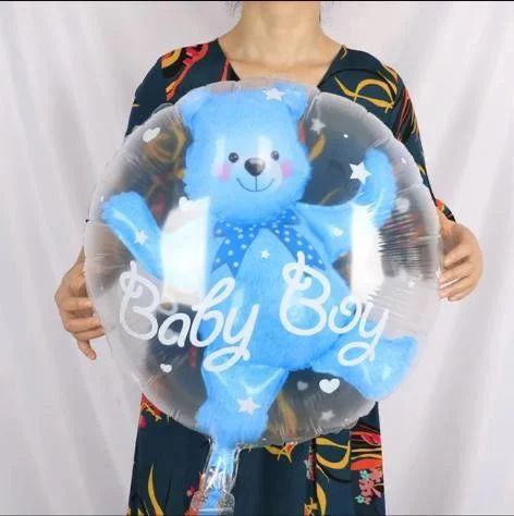 New Baby Balloon -22" Bear Boy Bubble