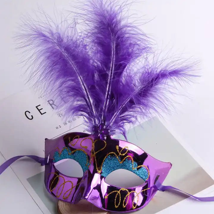 Purple Brazilian Carnival Masquerade-AH1562-149/2