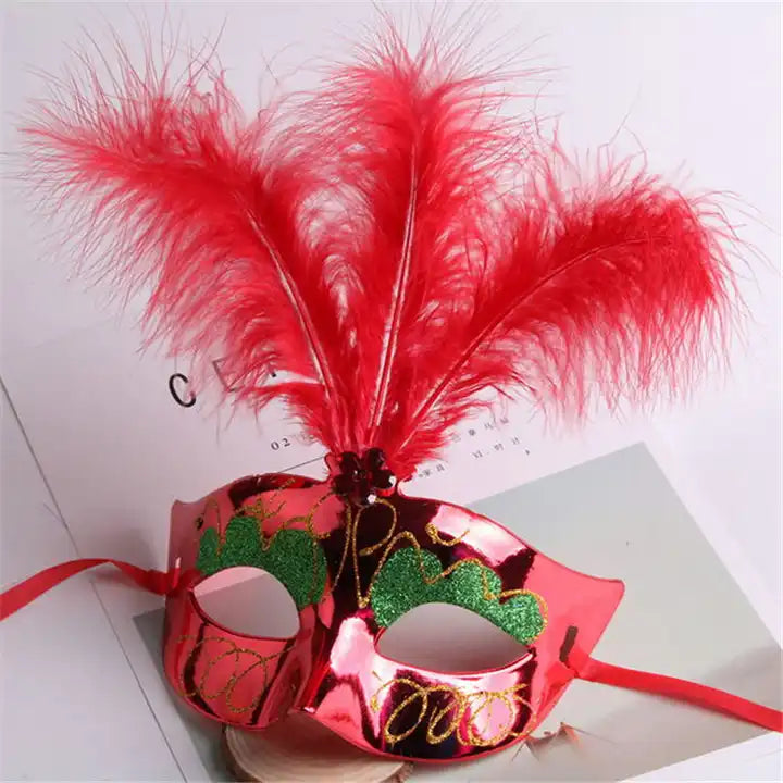 Red Brazilian Carnival Masquerade-AH1562-149