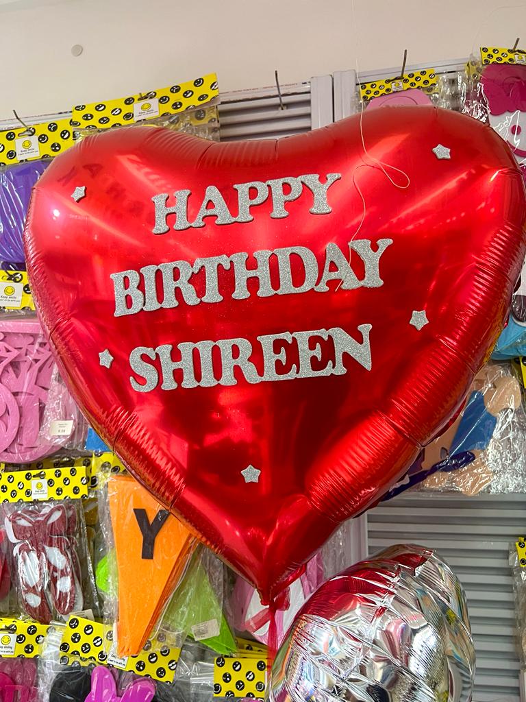 Large Red Heart Shape Balloon 36”