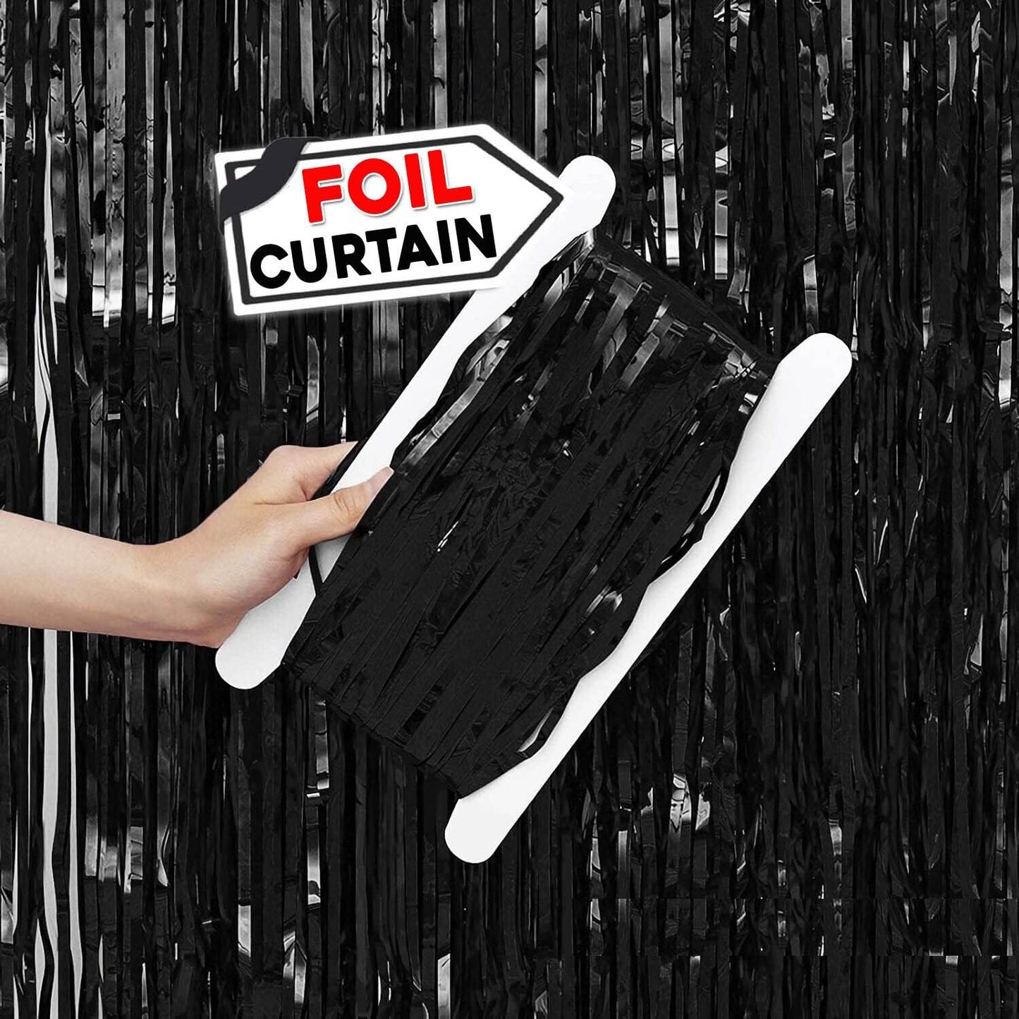 2M BlackFOIL CURTAIN-B073B