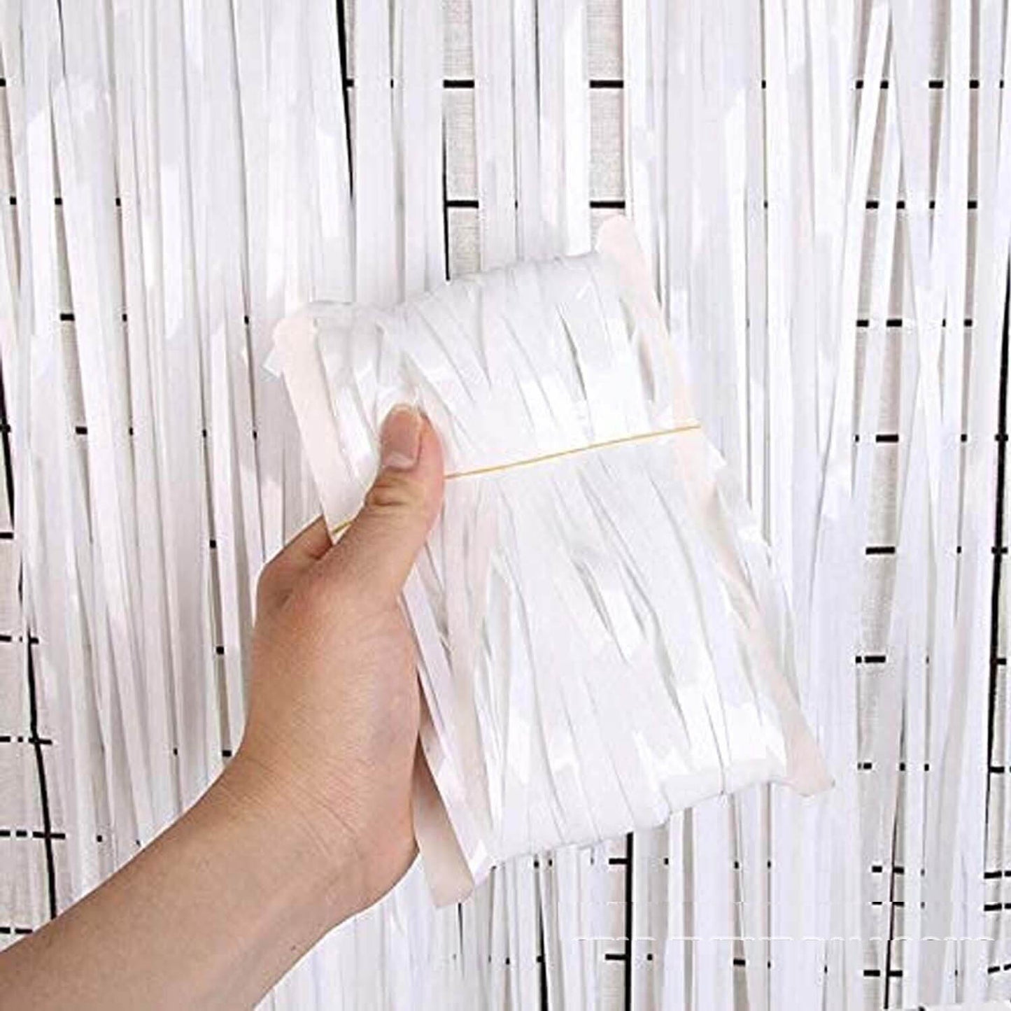 2M White FOIL CURTAIN-(20)